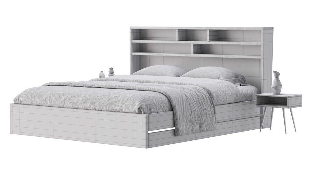 Shellhorn Shellhorn 180 bed (371919) 3D model - Download 3D model Shellhorn 180 ...