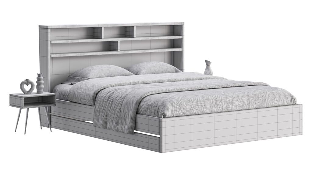 Shellhorn Shellhorn 180 bed (371919) 3D model - Download 3D model Shellhorn 180 ...