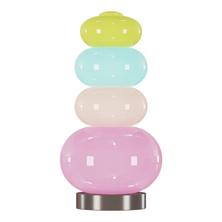 Stacked Candy Look table Lamp (372360) 3D model - Download 3D model ...
