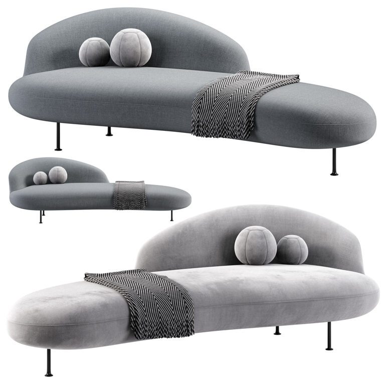Banah Dormeuse sofa by Luca Nichetto  (373022), 3d model 1
