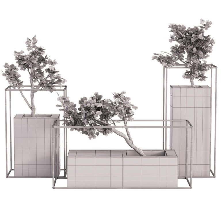 Indoor plants tree in pot (375617) 3D model - Download 3D model Indoor ...