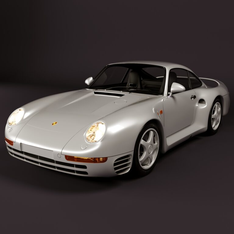 Porsche 959 (375639), 3d model 1