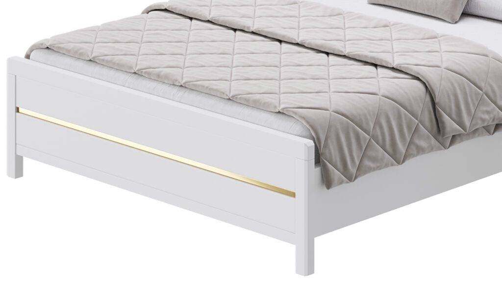Modern White Bed I (375982) 3D model - Download 3D model Modern White ...