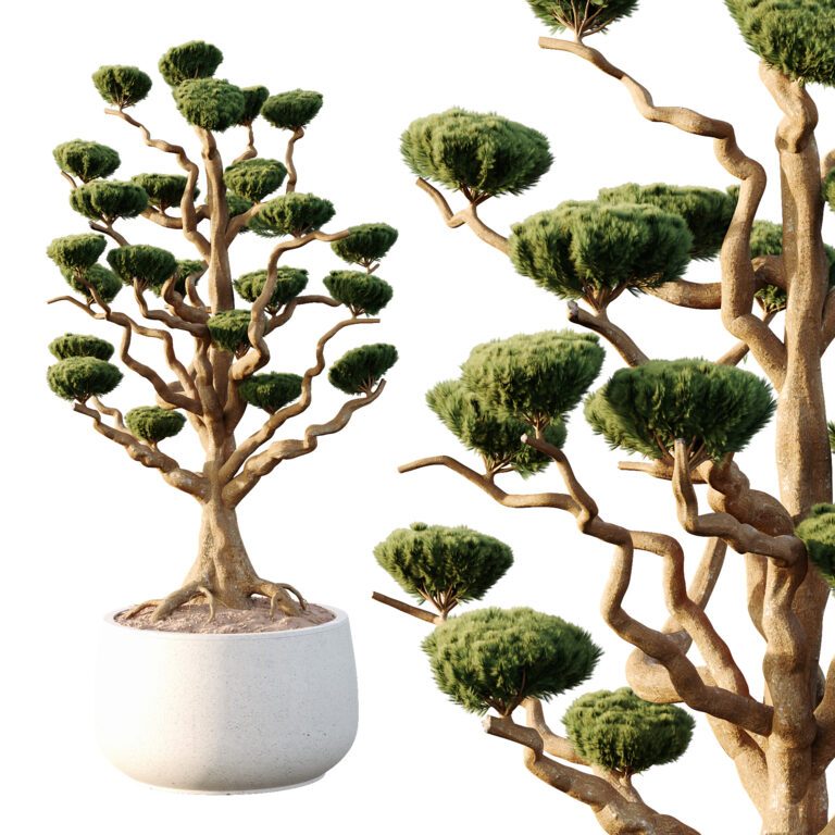 Potted sphere tree 05 (376821) 3D model - Download 3D model Potted ...