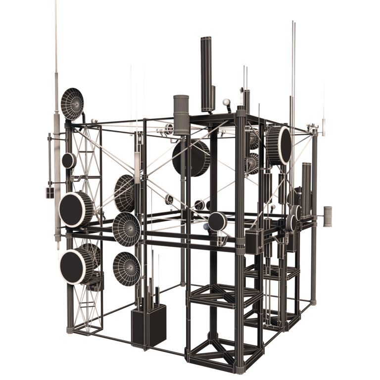 Communication station (377287) 3D model - Download 3D model ...