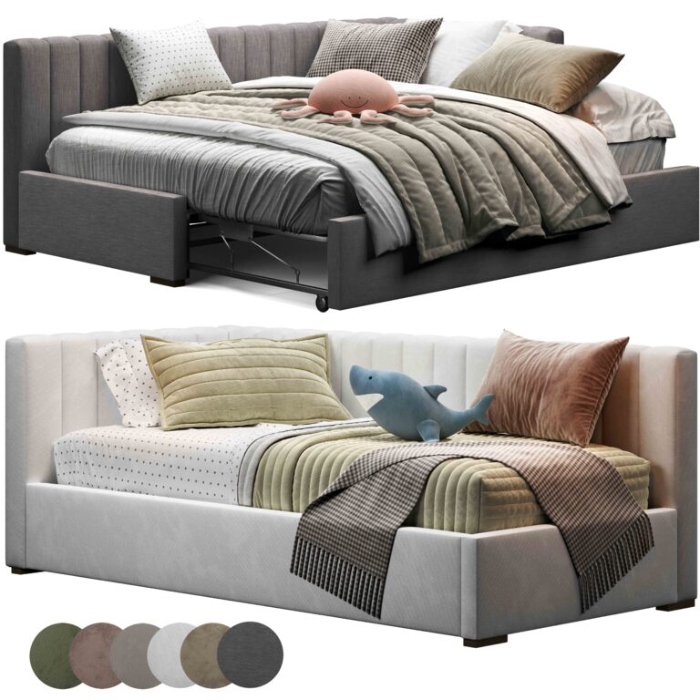 Nathan Corner Bed (377437) 3D model - Download 3D model Nathan Corner ...