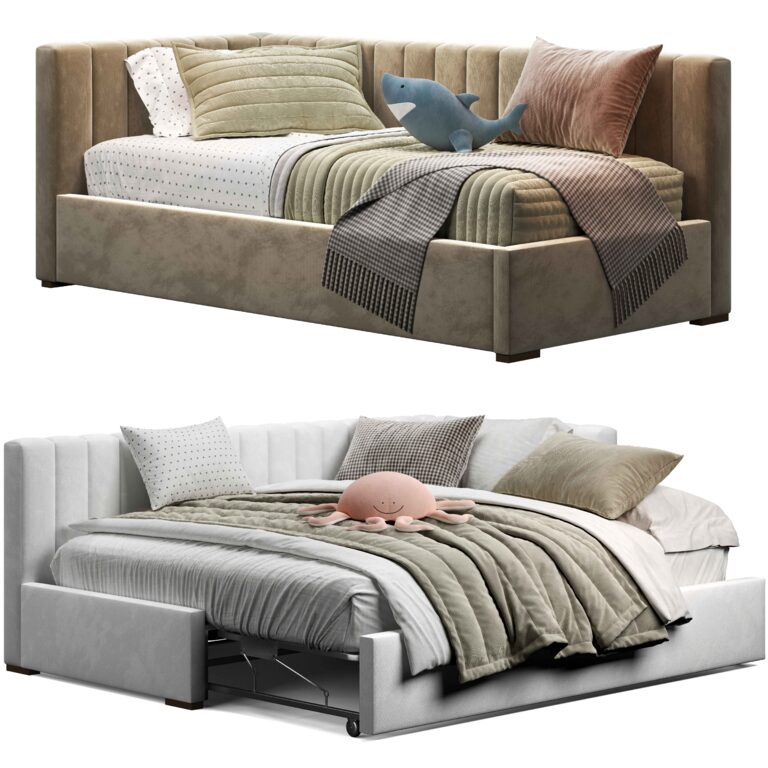 Nathan Corner Bed (377437) 3D model - Download 3D model Nathan Corner ...