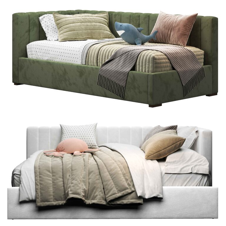 Nathan Corner Bed (377437) 3D model - Download 3D model Nathan Corner ...