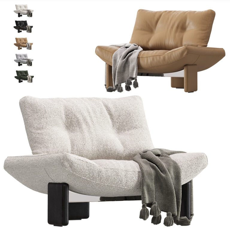 Emmi Armchair by Minotti (377580) 3D model - Download 3D model Emmi ...