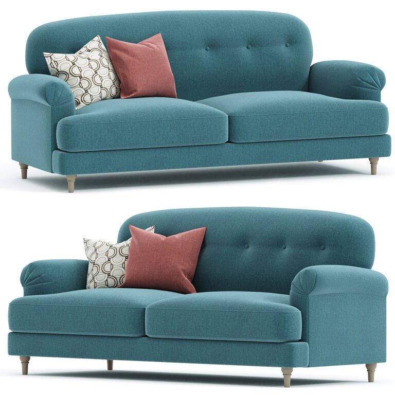 3-местный диван ESSEBODA Tallmyra blue birch IKEA (378501), 3д модель 1