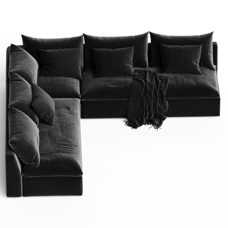 Four Hands Grant Sectional Sofa (378707) 3D model - Download 3D model ...