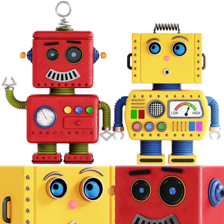 Robot Toy 03 (379787), 3d model 1