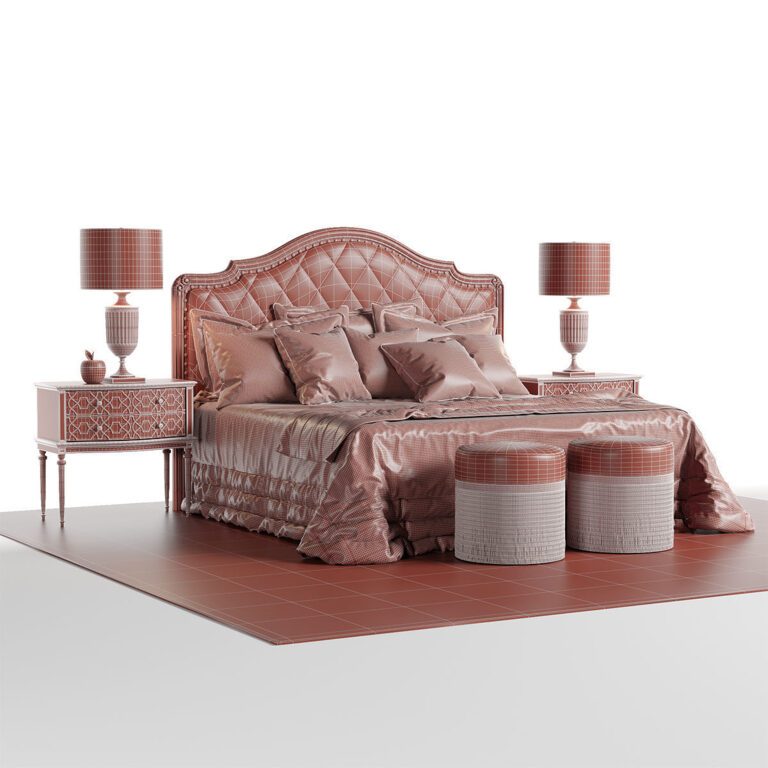 Bed Marge Carson Rivoli (380430) 3D model - Download 3D model Bed Marge ...