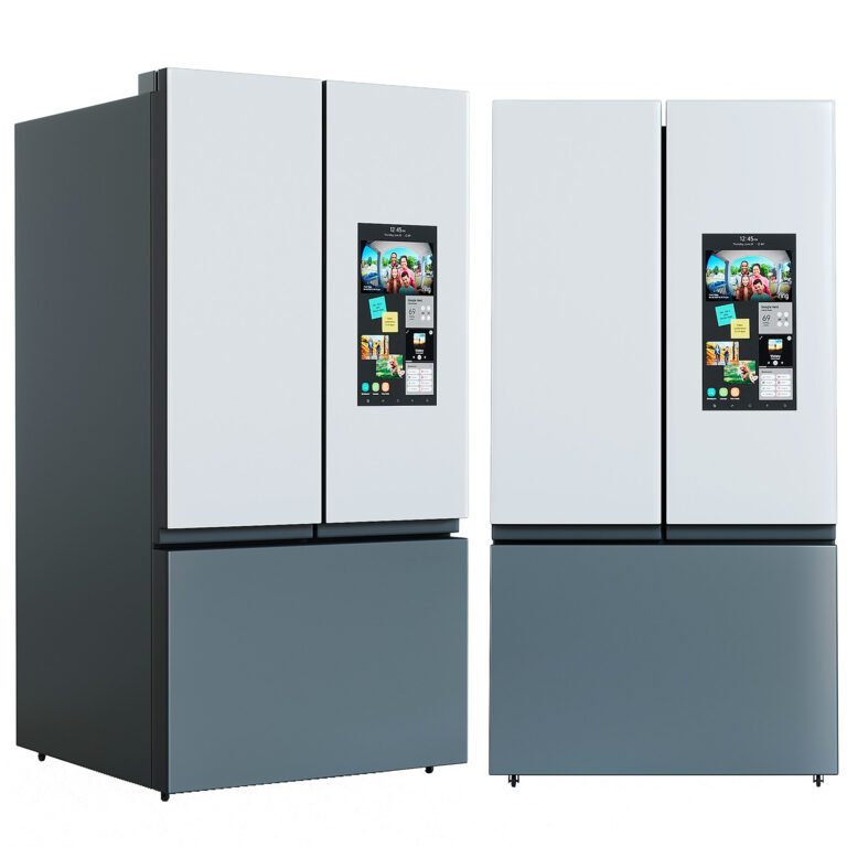 French Door Refrigerator (380524) 3D model - Download 3D model French ...