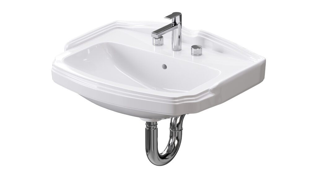 Small wall Mount bathroom sink (381191), 3d model 1