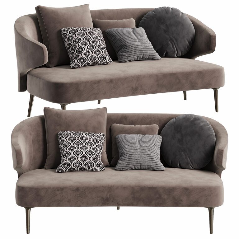 Aston Sofa Rodolfo Dordoni by Minotti (382099) 3D model - Download