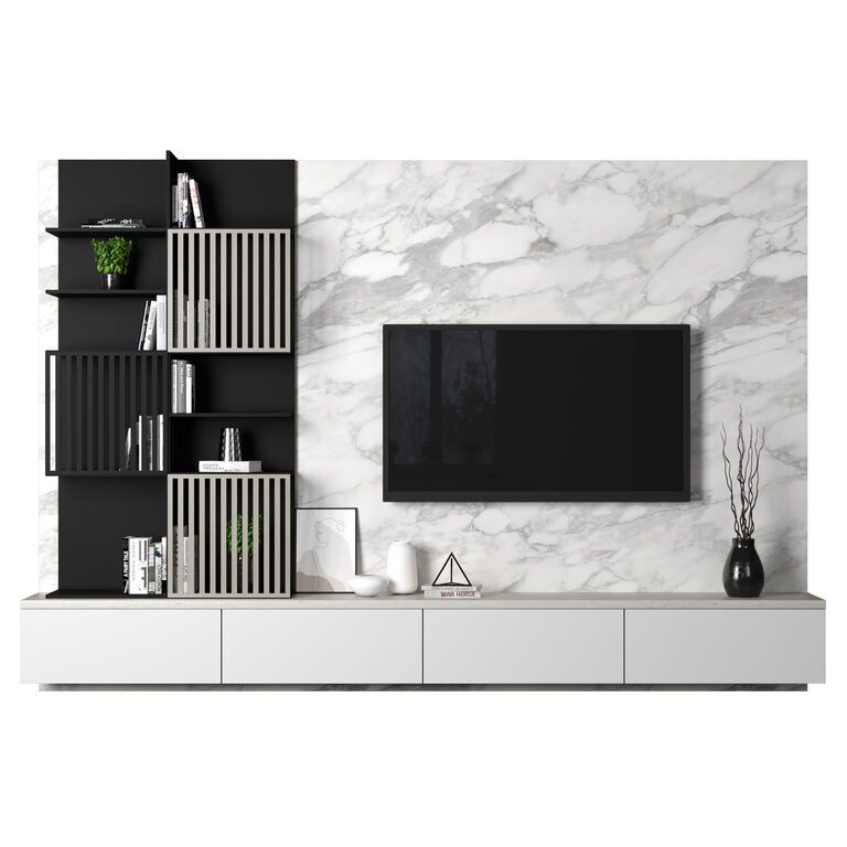 TV Wall 83 (382502), 3d model 1