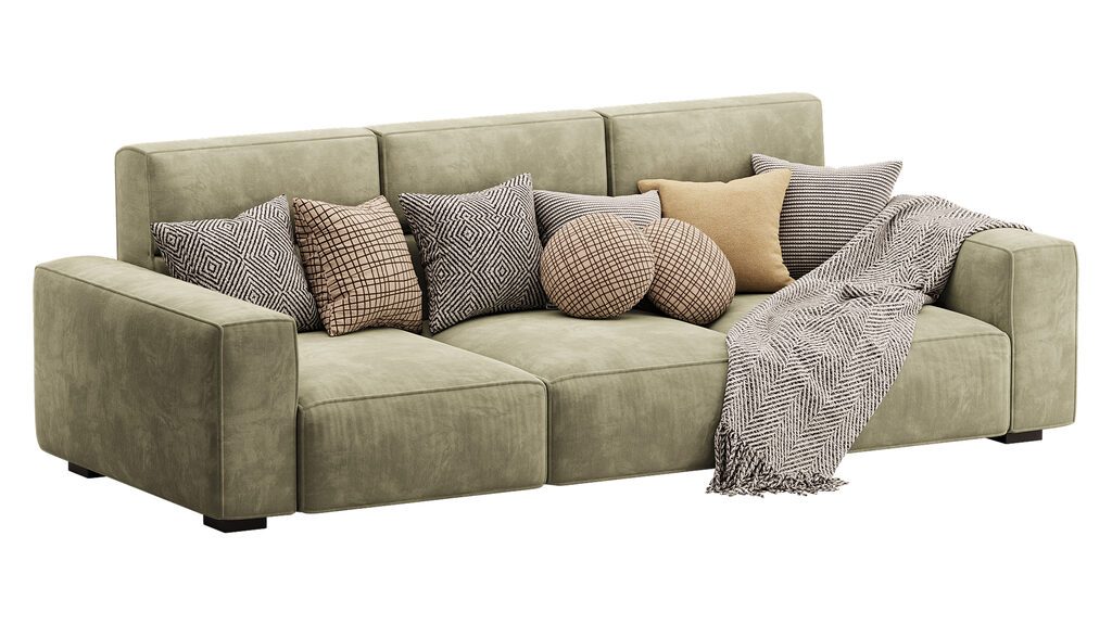 Beige Standard Sofa (382565) 3D model - Download 3D model Beige ...