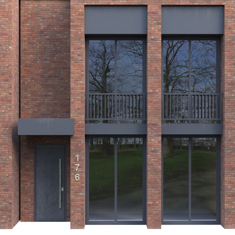 Brick Building 03 (382927) 3D model - Download 3D model Brick Building ...