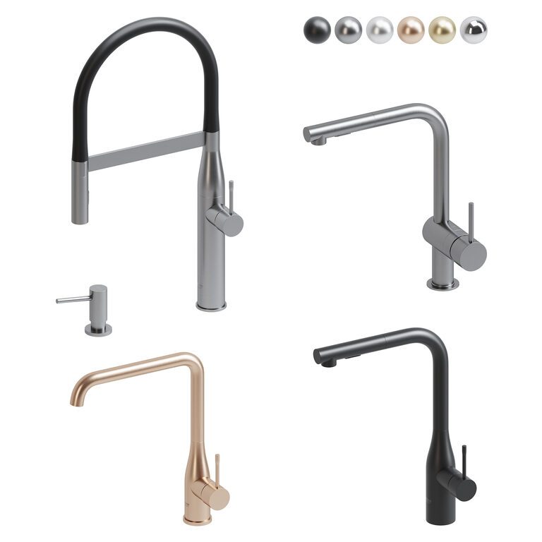 Grohe Kitchen Faucets (383947) 3D model - Download 3D model Grohe ...
