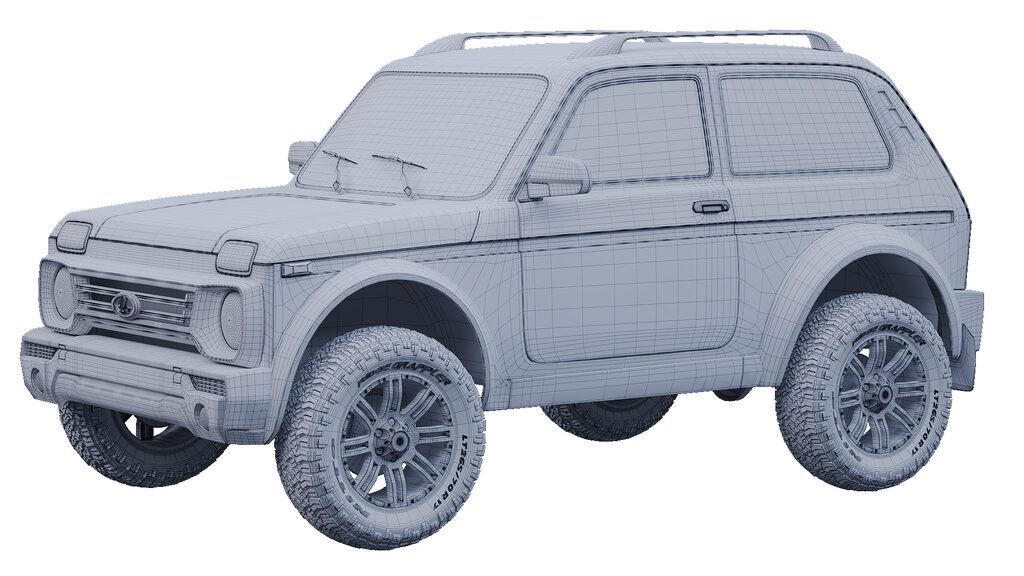 Lada Model Build Lada Niva Bronto (384288) 3D model - Download 3D model Lada Niva Bronto ...