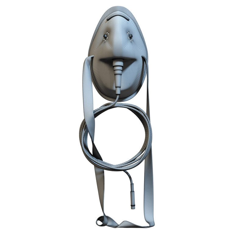 O2 Mask 3d Model PVC Oxygen Mask (384662) 3D model - Download 3D model PVC Oxygen Mask ...