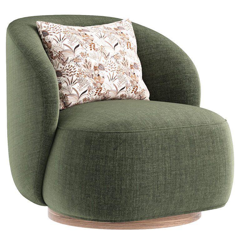 Sienna Swivel стілець (385201), 3d модель 1