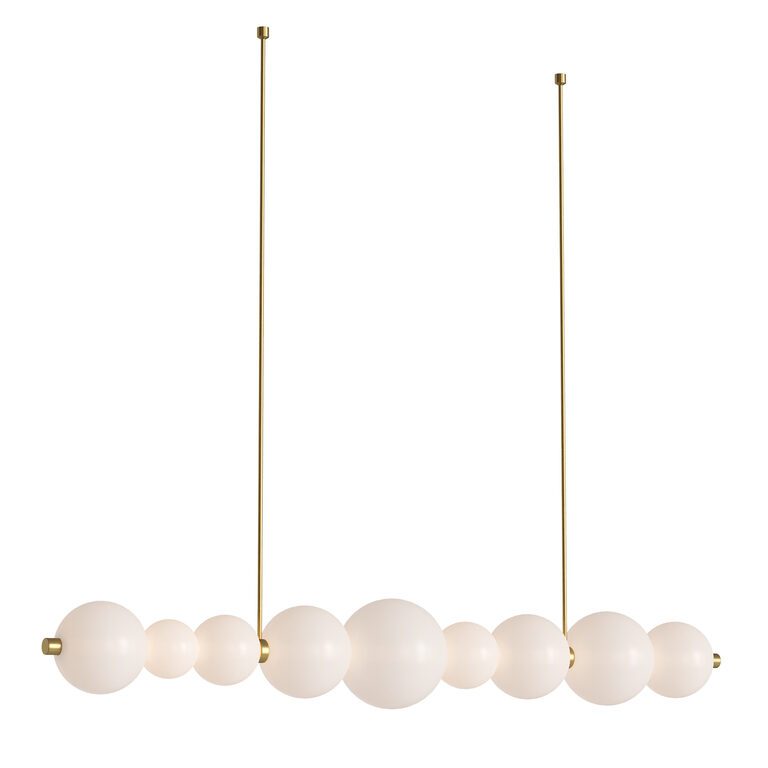 Céleste Satin H Pendant Chandelier by holly hunt (385461) 3D model ...