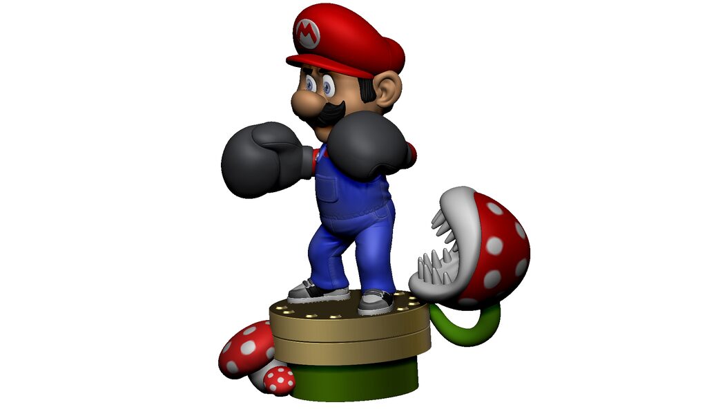 Super Mario for 3D printing. STL. (385470) 3D model - Download 3D