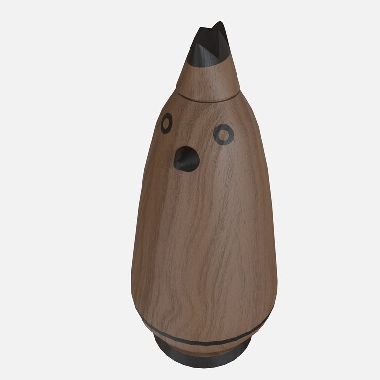 Дерев'яна курка (385854), 3d модель 1
