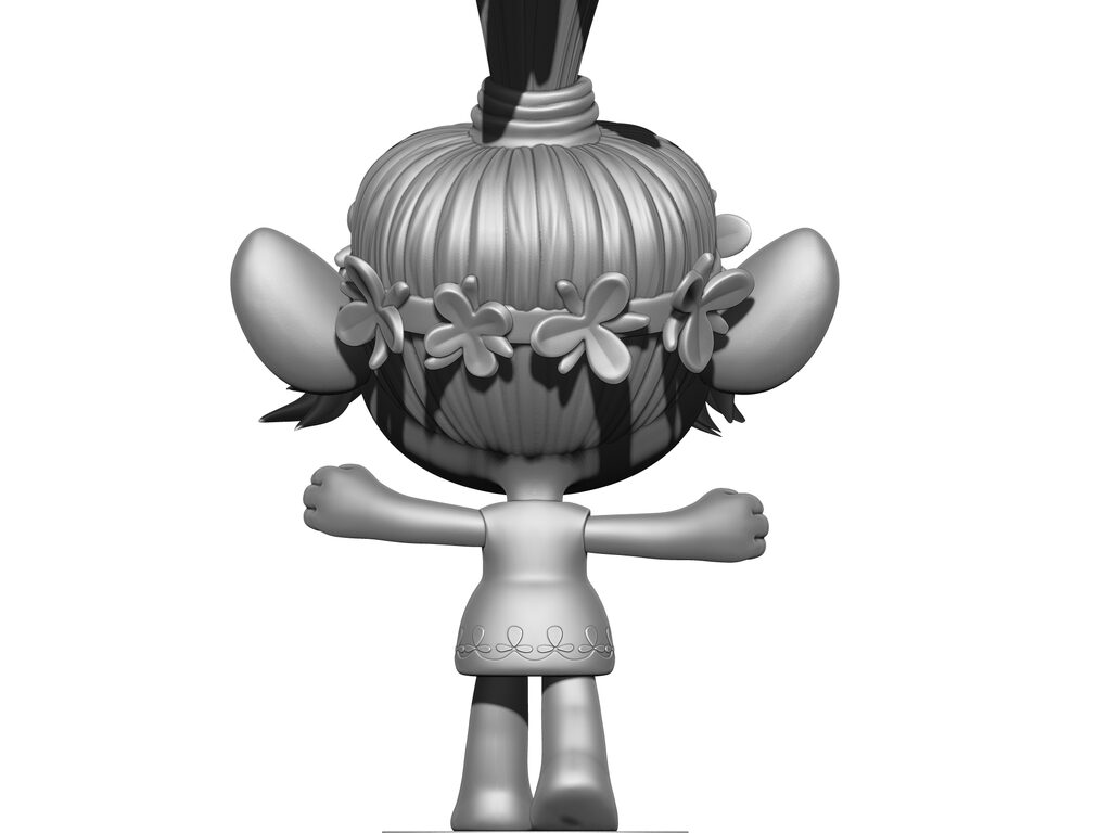 Hugging Poppy from the animated film 