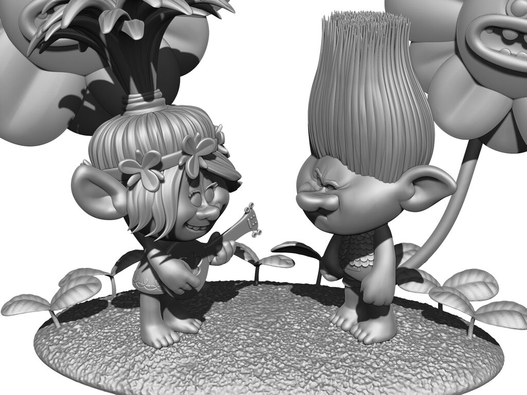 Poppy singing to Branch from the animated film 