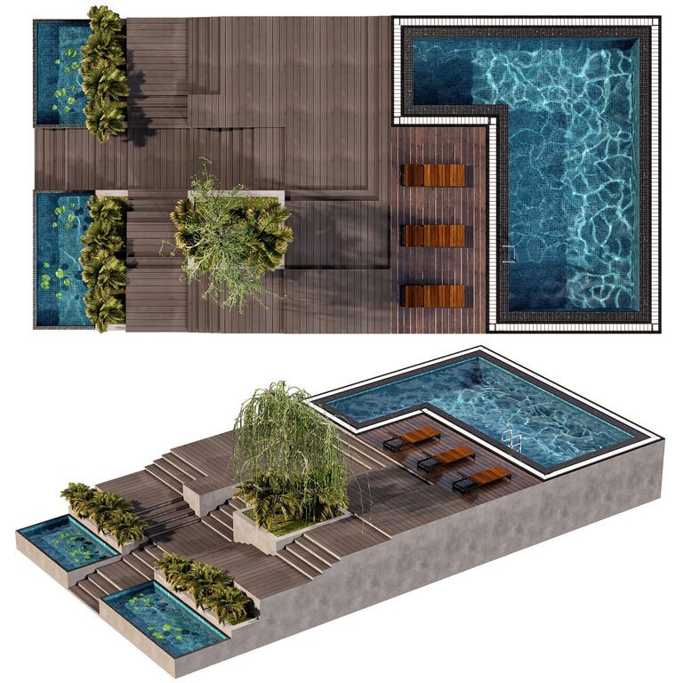 Pool 3D models - Download 3D models | 3d-baza.com
