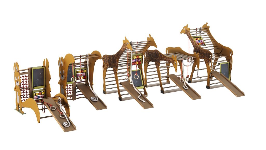 Childrens playground (386835), 3d model 1