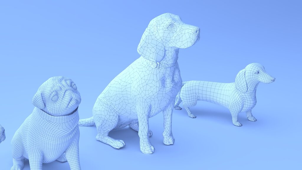 Small dogs (386843) 3D model - Download 3D model Small dogs (386843 ...