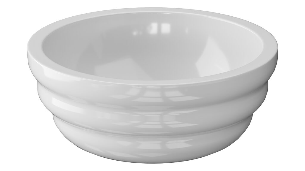 Ozone Round Above Counter Vessel Bathroom Sink (386851), 3d model 1
