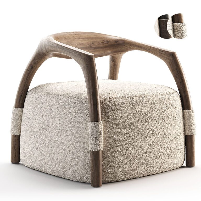 Chassis Canaletto Armchair  (387305), 3d model 1