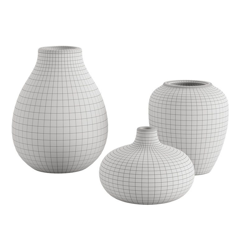 Ceramic Model Artisanal Rustic Ceramics Vase (387335) 3D model - Download 3D model ...