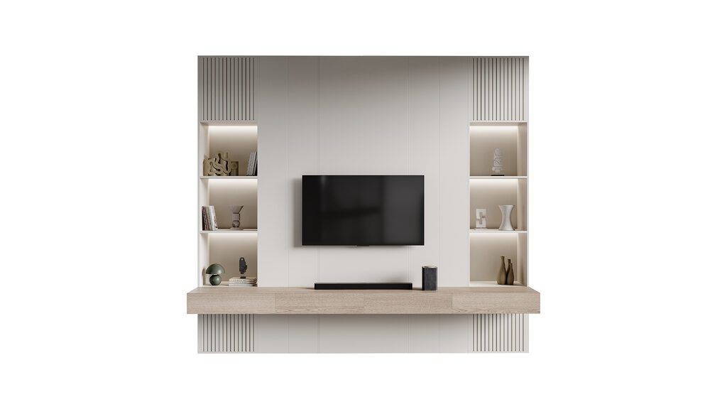 Modern TV Wall 016 (387765), 3d model 1