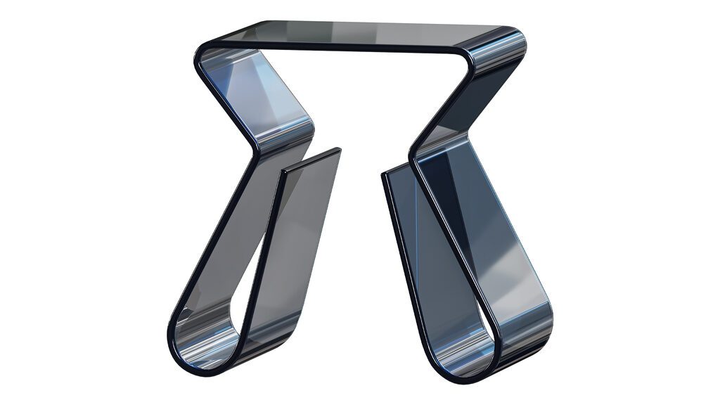Acrylic Curve Edge Side Table - Minimalist (388287) 3D model - Download ...