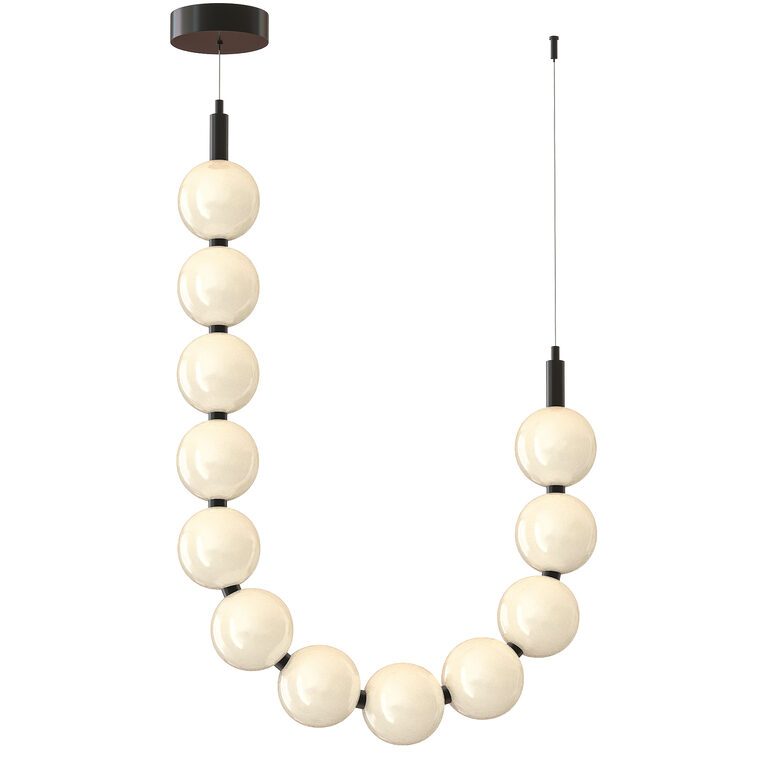 View of Modern Hanging chandelier (388394) 3D model - Download 3D model Modern ...