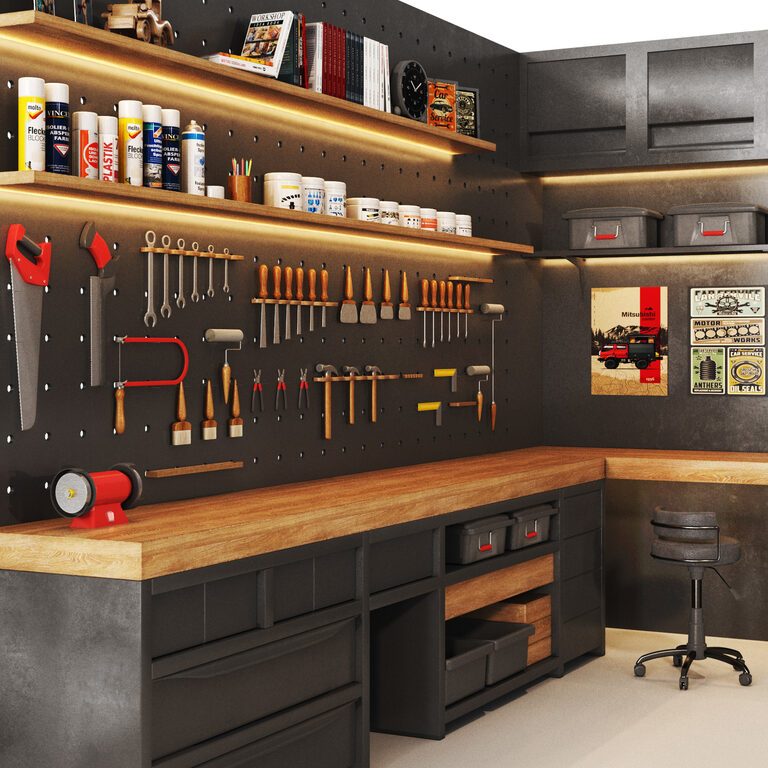 Workshop 02 Garage tools worktools (388913) 3D model - Download 3D ...
