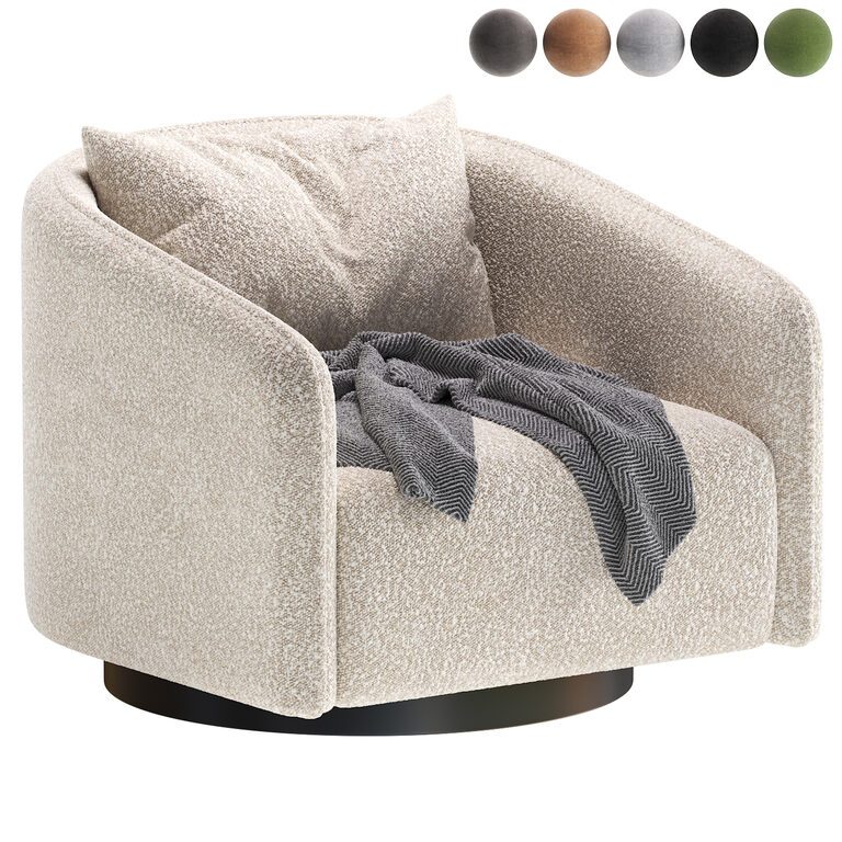 Armchair RIVAS 4 By Cazarina Interiors (389262), 3d model 1