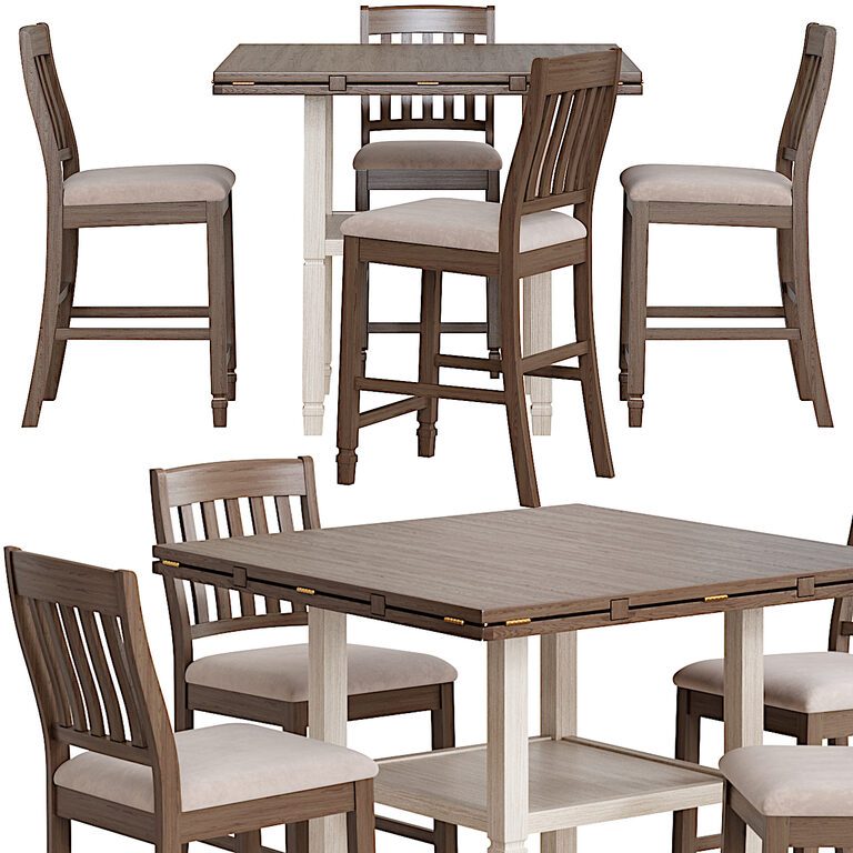 Sarasota Dining Chair With Table (389487) 3D model - Download 3D model ...