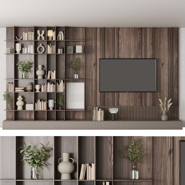 Tv Wall Set (389939), 3d model 1