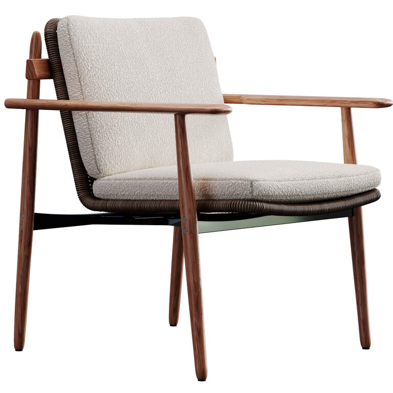 Trio Outdoor armchair By Minotti (390045) 3D model - Download 3D model ...