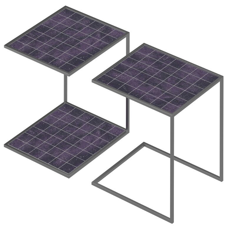 MT U-shaped tile table  (390584), 3d model 1