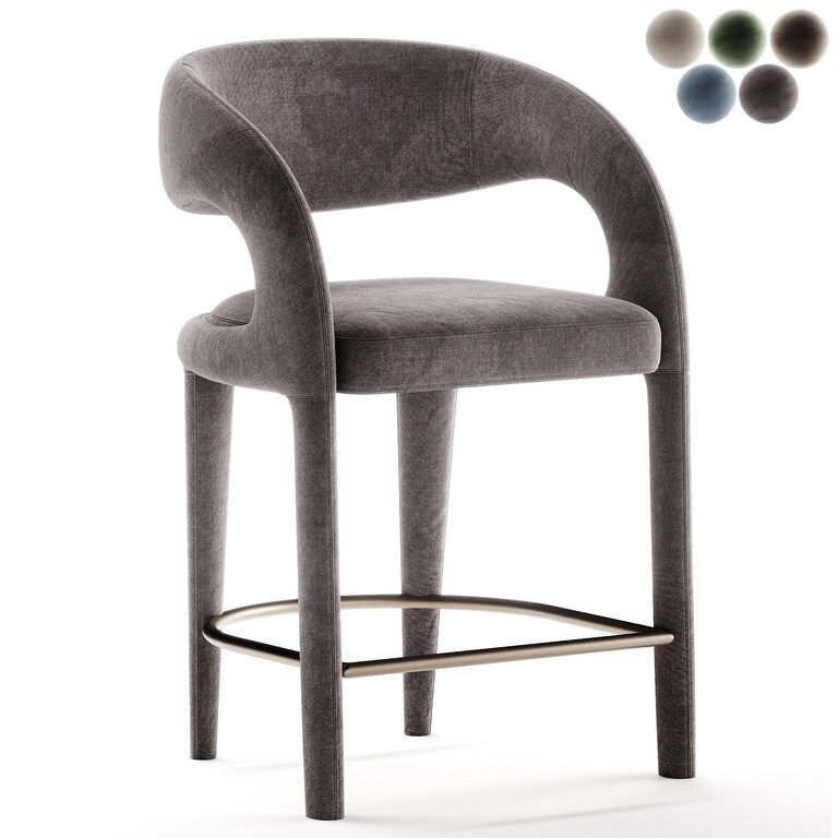 Alexander Mid Century Modern Performance Counter Stool (390833) 3D ...