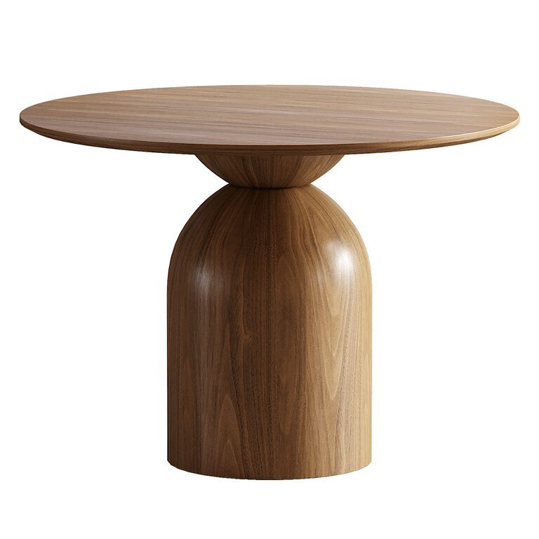Sigrid Round Wood Dining Table (391040) 3D model - Download 3D model ...