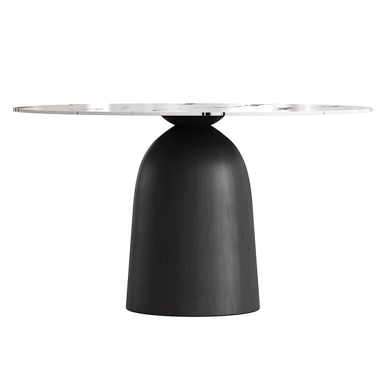 Farmhouse Black Dining Table Round (391182) 3D model - Download 3D ...
